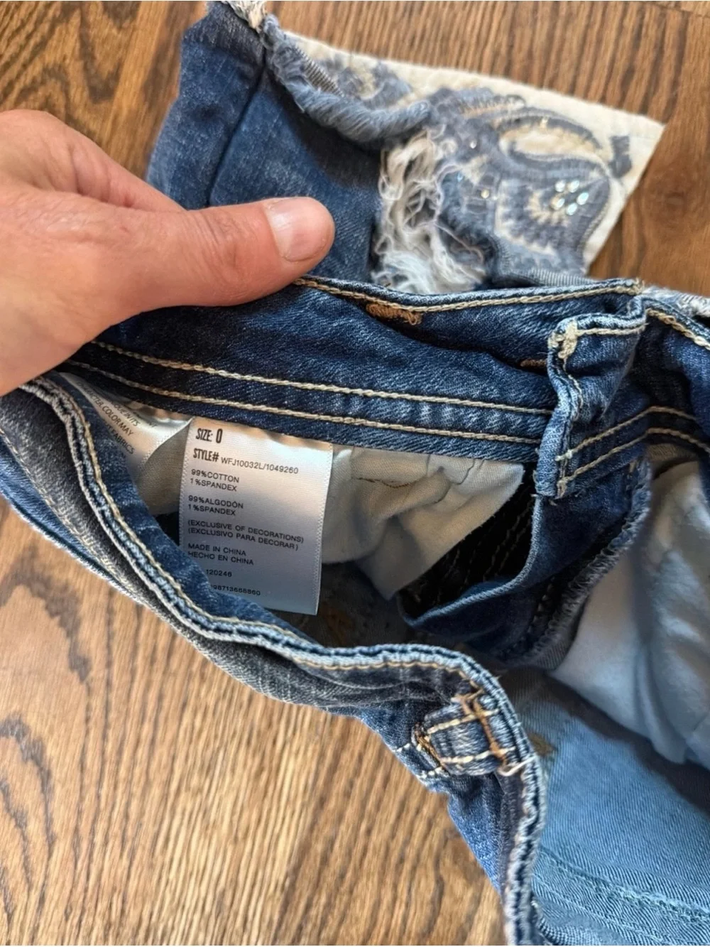 Size 0 jean shorts